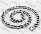 Steel Casting Necklace KJN200002