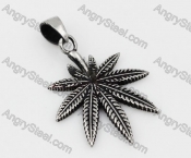 Stainless Steel Leaf Pendant KJP350265