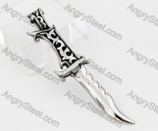 Stainless Steel Lan Bo Jungle Hunting Knife Pendant KJP350271