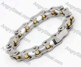 11mm wide Steel Bicycle Chain Bracelet KJB100194