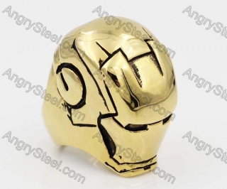 Gold Stainless Steel Ring KJR010368