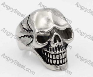 Stainless Steel Skull Ring KJR010372