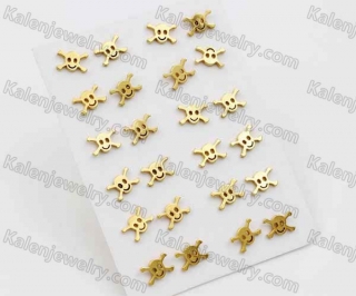 (price for 12 pairs) Steel Ear Studs KJE950001