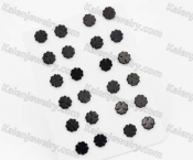 (price for 12 pairs) Steel Ear Studs KJE950007