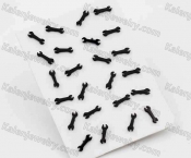 (price for 12 pairs) Steel Ear Studs KJE950011