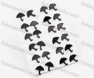 (price for 12 pairs) Steel Ear Studs KJE950014