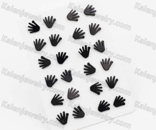 (price for 12 pairs) Steel Ear Studs KJE950015