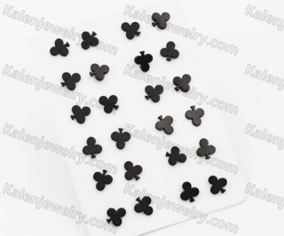 (price for 12 pairs) Steel Ear Studs KJE950022