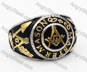 Steel Masonic Ring KJR900001