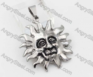 Stainless Steel Sun Pendant KJP051469