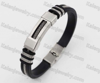 Stainless Steel Rubber Bracelet KJB190114