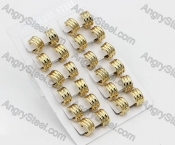 Price for 12 pairs Steel Earrings KJE101-0004