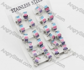 Price for 12 pairs Steel Earrings KJE101-0014