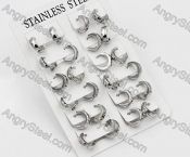 Price for 12 pairs Steel Earrings KJE101-0024