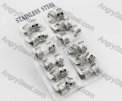 Price for 12 pairs Steel Earrings KJE101-0035