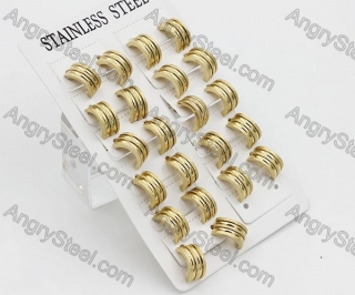 Price for 12 pairs Steel Earrings KJE101-0042