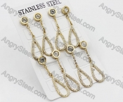 Price for 12 pairs Steel Earrings KJE101-0051