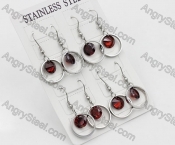 Price for 12 pairs Steel Earrings KJE101-0053