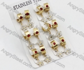 Price for 12 pairs Steel Earrings KJE101-0059