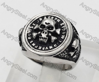 Steel Skull Ring KJR350564