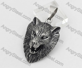 Steel Wolf Pendant KJP640051