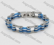 Light Blue Ladies Motorcycle Chain Bracelet KJB710114