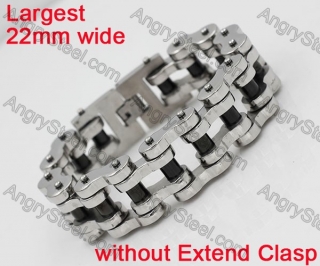 Largest 22mm Wide Motorcycle Chain Bracelet KJB710117