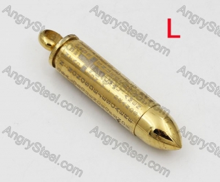 Openning Lid Bullet Pendant KJP100-0360