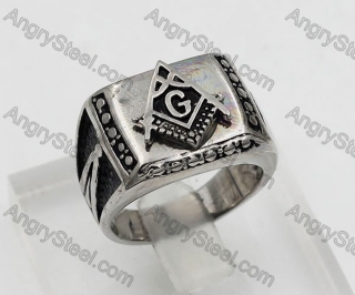 Steel Masonic Ring KJR900040