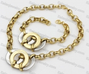 410/220mm necklace/bracelet 32.4mm pendant KJS102-0019