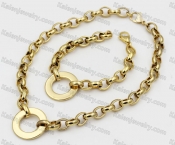 430/230mm necklace/bracelet 31mm pendant KJS102-0021