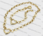 410/240mm necklace/bracelet 24.9mm pendant KJS102-0022