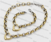 415/235mm necklace/bracelet 24mm pendant KJS102-0026