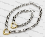 415/235mm necklace/bracelet 24mm pendant KJS102-0027