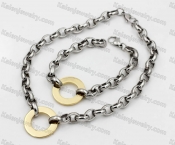 420/240mm necklace/bracelet 30.6mm pendant KJS102-0028