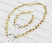 450/205mm necklace/bracelet 19.9mm pendant KJS102-0037