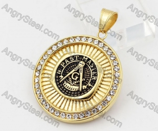 Gold Plating Steel Masonic Pendant KJP260065