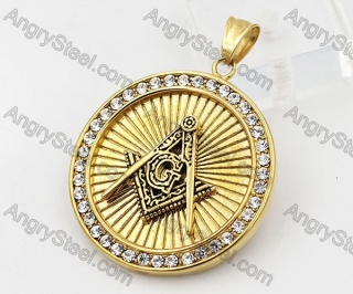 Gold Plating Steel Masonic Pendant KJP260066