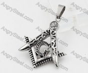 Steel Masonic Pendant KJP260068