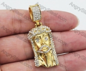 Gold Plating Steel Jesus Avatar Pendant KJP260082