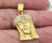 Gold Plating Steel Jesus Avatar Pendant KJP260083