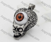 Stainless Steel One-eyed Skull Pendant KJP1060006