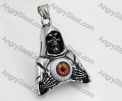 Stainless Steel One-eyed Grim Reaper Pendant KJP1060010