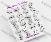 (price for 12 pairs) Batman Ear Studs KJE860124