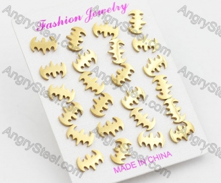 (price for 12 pairs) Batman Ear Studs KJE860126