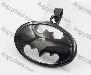 Black Steel Batman Pendant KJP105-0059