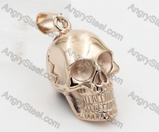 Rose Gold Skull Pendant KJP010286
