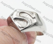 Stanless Steel Superman Ring KJR105-0001