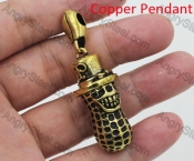 Openings Copper Casting Peanut Pendant KJP350743