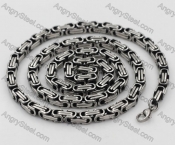 Retro Black Inside Steel Necklace KJN150620